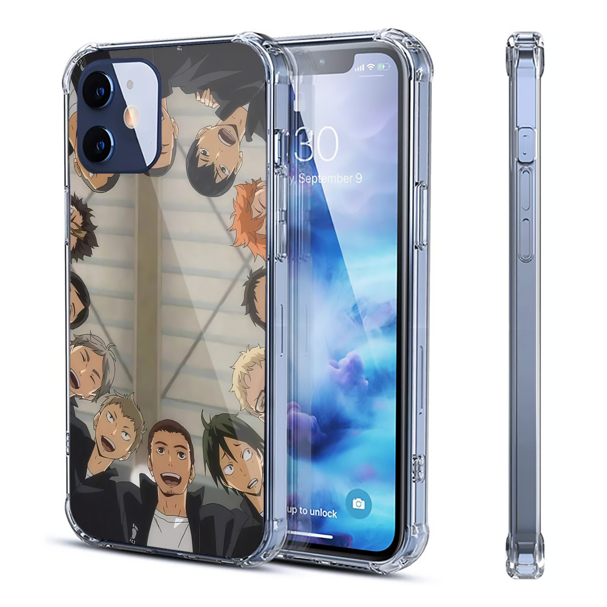 （画像用） ハイキュー!! Haikyu!! 【iPhone 12シリーズ対応】透明スマホケース（クリアソフトケース）
